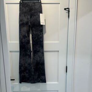 Black Flare Wide Leg Jeans with Distressed Look